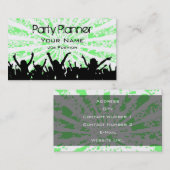 Party Planer Visitenkarte (Vorne/Hinten)