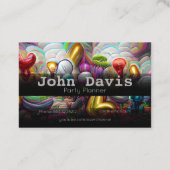 Party-Planer-Visitenkarte Visitenkarte (Rückseite)