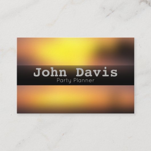 Party-Planer-Visitenkarte Visitenkarte (Vorderseite)