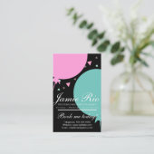 Party Planner Birthday Planung Ballon Confetti Visitenkarte (Stehend Vorderseite)