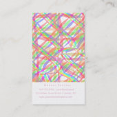 Party Planner Streamers Visitenkarte (Rückseite)