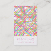 Party Planner Streamers Visitenkarte (Vorderseite)