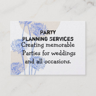 Party-Planung Visitenkarte