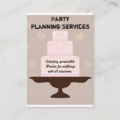 Party-Planung Visitenkarte (Vorderseite)