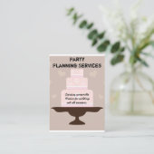 Party-Planung Visitenkarte (Stehend Vorderseite)