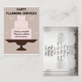 Party-Planung Visitenkarte (Vorne/Hinten)