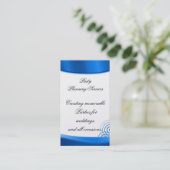 Party-Planung Visitenkarte (Stehend Vorderseite)