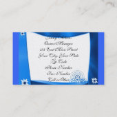 Party-Planung Visitenkarte (Rückseite)