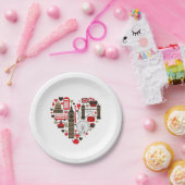Party Plate Liebe London Pappteller (Party)
