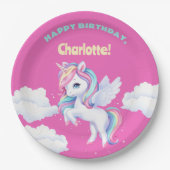 Party Plates to a magical birthday party. Pappteller (Vorderseite)