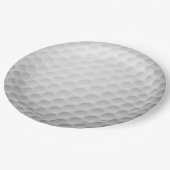 Party-Platine für Golf Ball-Design Pappteller (Schrägansicht)