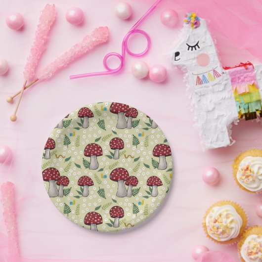 Party-Plättchen für Pilze und Kritter Pappteller (Party)
