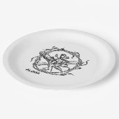 Party-Plättchen Pappteller (Schrägansicht)