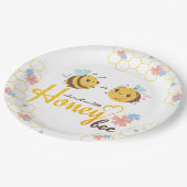 Party-Platte für Bienenenthüllungen Pappteller (Schrägansicht)