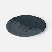 Party-Platte für den Kohleeffekt - individuell ein Pappteller (Schrägansicht)