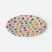 Party-Platte für EisPop Pappteller (Schrägansicht)