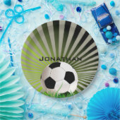 Party-Platte für Fußball-Designpapier Pappteller (Party)