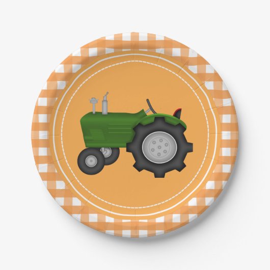 Party-Platte für Gingham Pappteller (Vorderseite)