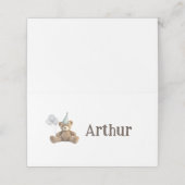 Party-Platzkarten zum ersten Geburtstag Platzkarte (Außenseite Aufgefaltet)