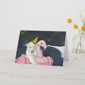 Party: Polar Bear Card A5 Dankeskarte
