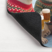 Party Polar Bears Wearing Christmas Ugly Sweaters Mousepad (Ecke)