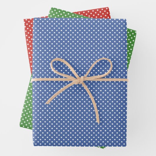 Party Polka Dots Pattern Geschenkpapier Set (Beispiel)