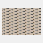 Party Pooch Dackel Wrapping Paper Sheets Geschenkpapier Set (Vorderseite 3)