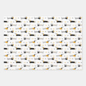 Party Pooch Dackel Wrapping Paper Sheets Geschenkpapier Set (Vorderseite)