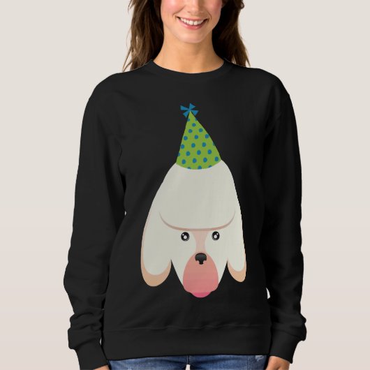 Party Poodle Sweatshirt (Vorderseite)