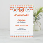 Party/Pool-Party Einladung (Stehend Vorderseite)