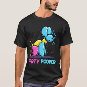 Party Pooper Kidcore Ballon Dog Birthday Ballon T-Shirt