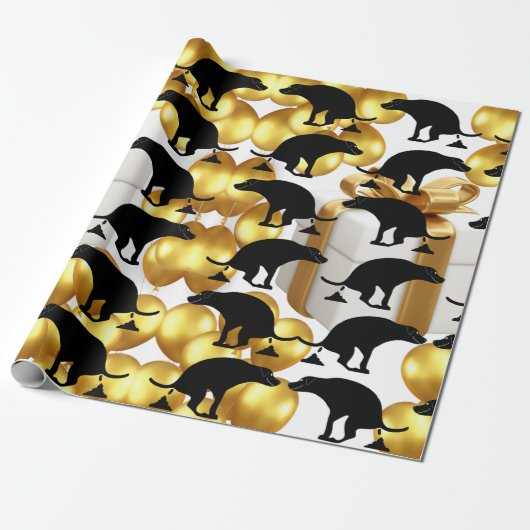 Party Pooper Unglaublich witzig Kackend Hund Geschenkpapier (Ungerollt)