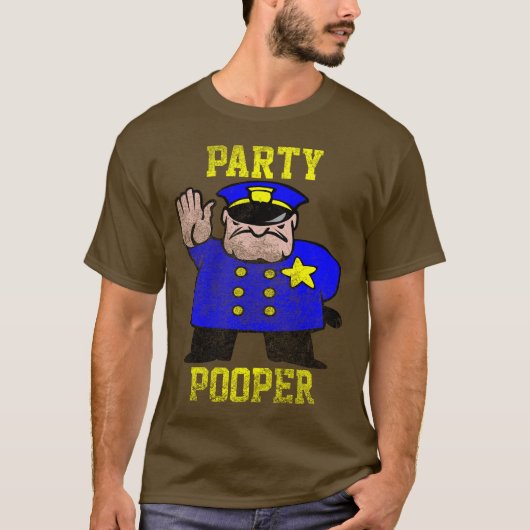 Party Pooper, Vintag T-Shirt (Vorderseite)