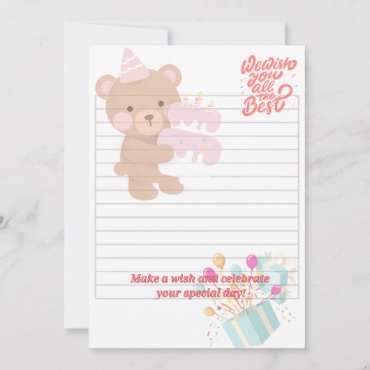 Party Popper Card Ankündigung (Rückseite)