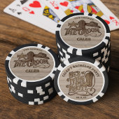 Party Posse Sheriff Cowboy Groom Bachelor Party Pokerchips