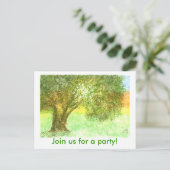 Party Postcard Einladen - Sommereiche Einladungspostkarte (Stehend Vorderseite)