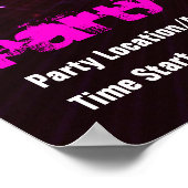 Party Poster #002 Poster (Ecke)