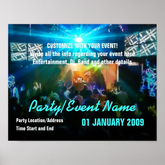 Party Poster #003 Poster (Vorne)