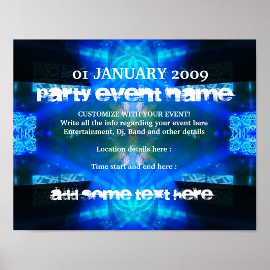 Party Poster #006 Poster (Vorne)