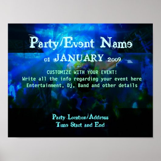 Party Poster #007 Poster (Vorne)