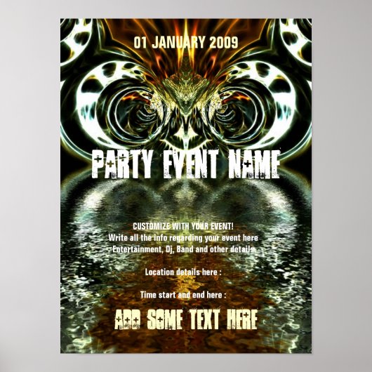 Party Poster #009 Poster (Vorne)