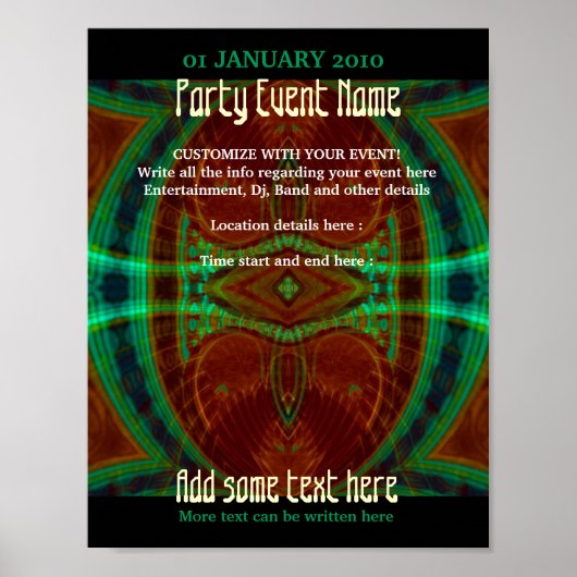 Party Poster #012a Poster (Vorne)
