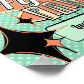 Party Poster aus der Mitte des Jahrhunderts (Ecke)