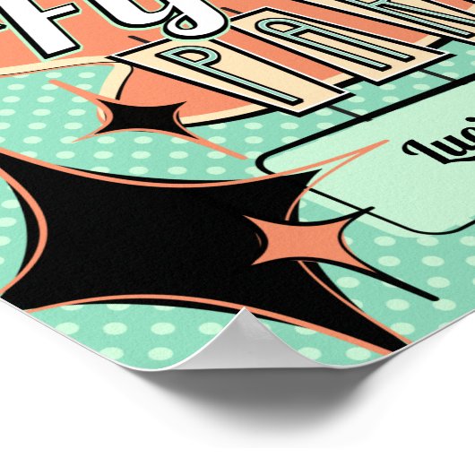 Party Poster aus der Mitte des Jahrhunderts (Ecke)