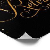 Party-Poster für das Gold- und das Black-Rain-Syst Poster (Ecke)