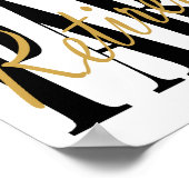 Party-Poster für das Gold- und das Black-Rain-Syst Poster (Ecke)