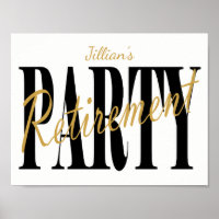 Party-Poster für das Gold- und das Black-Rain-Syst