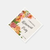 Party-Poster für die Blumenbedeckung Serviette (Ecke)
