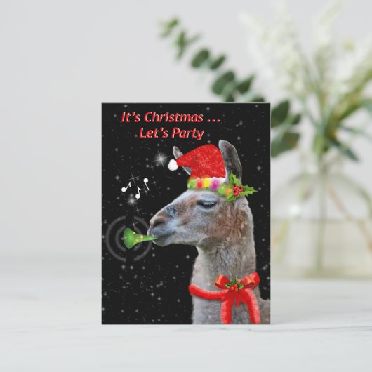 Party Postkarte (Stehend Vorderseite)