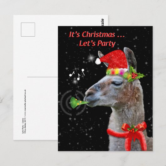 Party Postkarte (Vorne/Hinten)